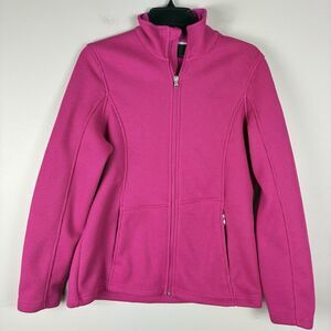 Spyder Endure Core Knit Womens Jacket Full Zip Pocket Pink Large Outdoors Hiking